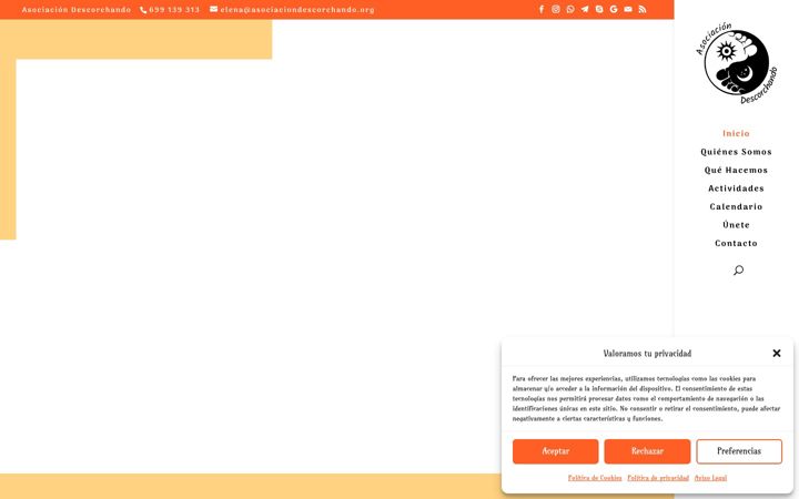 Screenshot of asociaciondescorchando.org