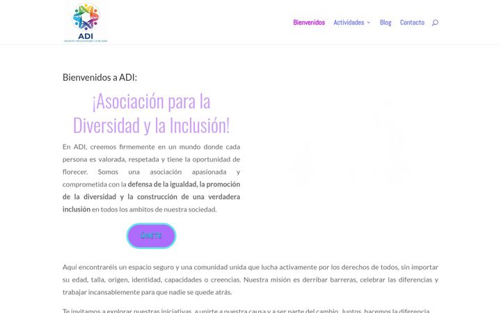 Screenshot of asociaciondiversidadinclusion.com