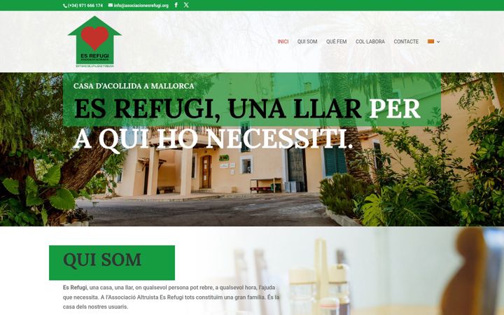 Screenshot of asociacionesrefugi.org