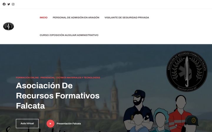 Screenshot of asociacionfalcata.org