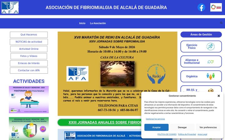 Screenshot of asociacionfibromialgia.org