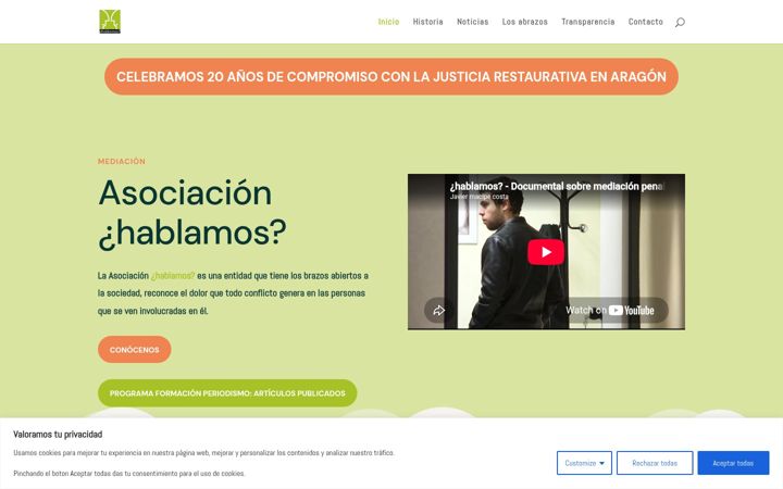 Skærmbillede af asociacionhablamos.es