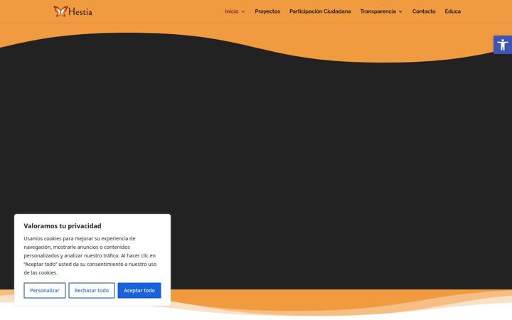 Skærmbillede af asociacionhestia.org