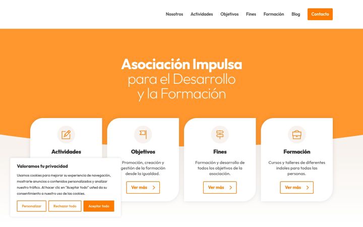 Screenshot ta' asociacionimpulsa.org