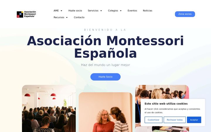 Screenshot of asociacionmontessori.net