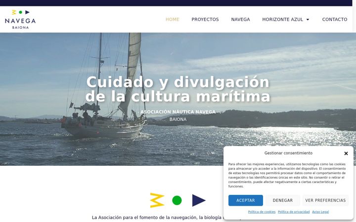 Screenshot of asociacionnavega.com