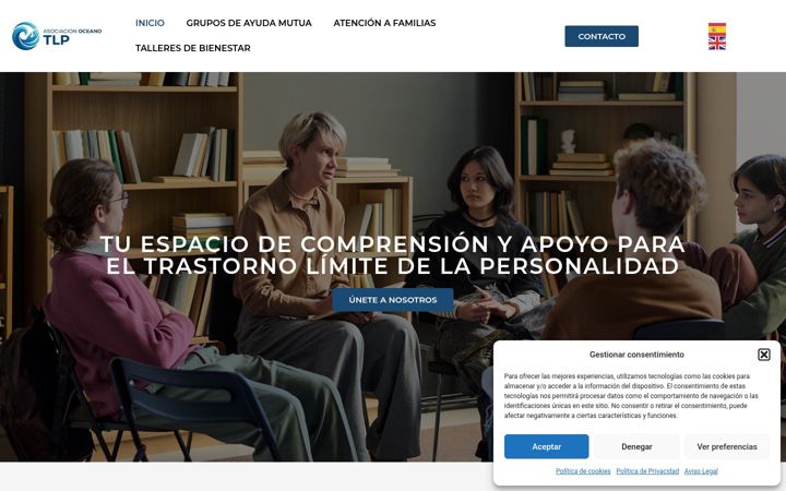Screenshot ta' asociacionoceanotlp.es