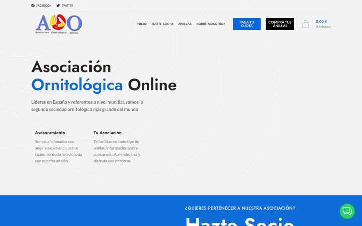 Captura de pantalla de asociacionornitologicaonline.com