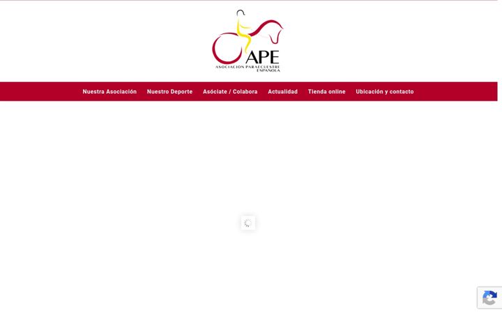 Screenshot of asociacionparaecuestre.com
