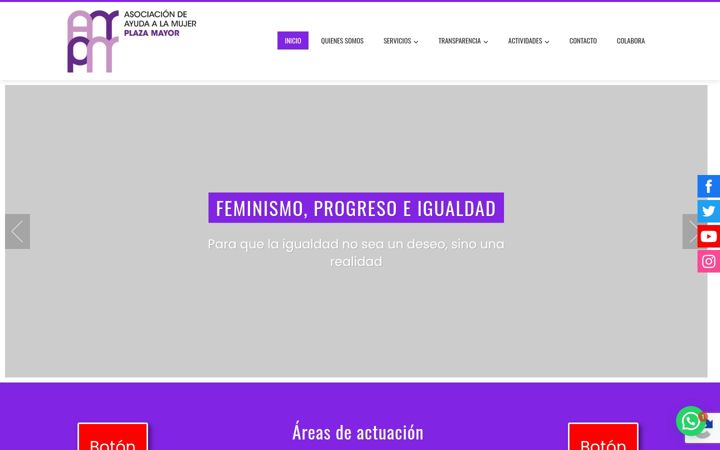 Screenshot of asociacionplazamayor.es