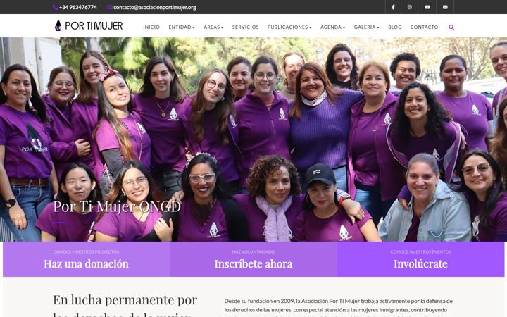 Skjámynd af asociacionportimujer.org