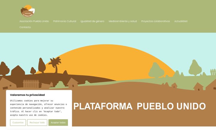 Screenshot of asociacionpueblounido.es