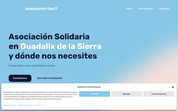 Screenshot of asociacionque.org