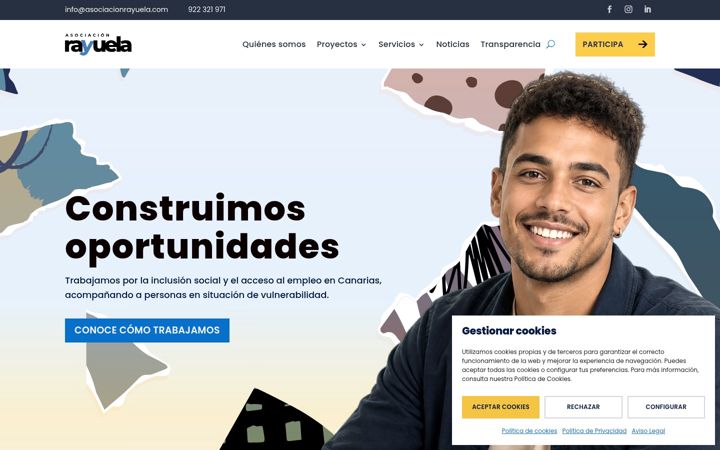 Screenshot of asociacionrayuela.com