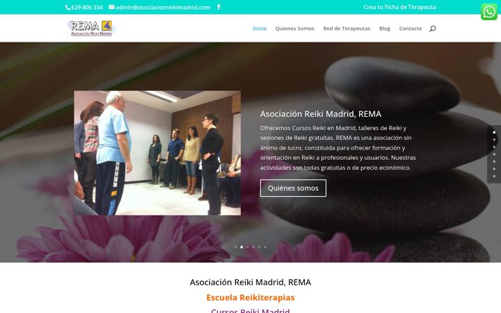 Screenshot of asociacionreikimadrid.com