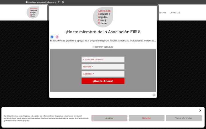 Screenshot of asociacionruralyurbano.org