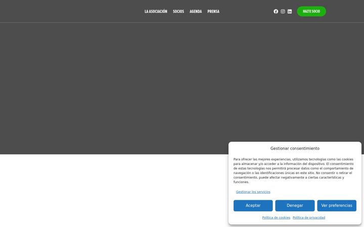 Screenshot of asociacionsectorpapeleria.org