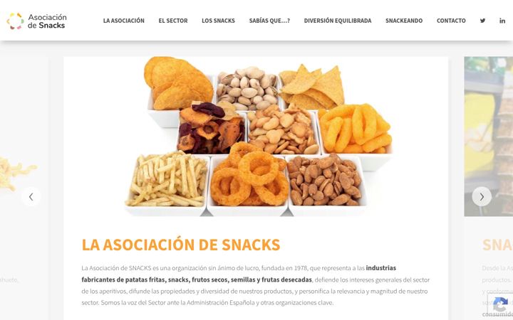 Screenshot of asociacionsnacks.es