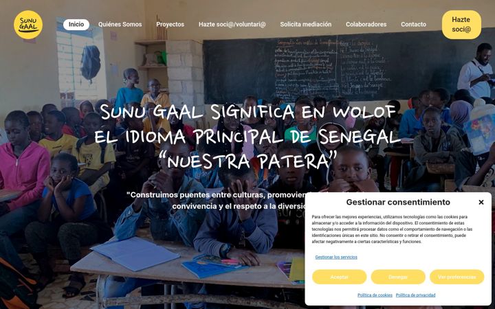 Screenshot of asociacionsunugaal.org
