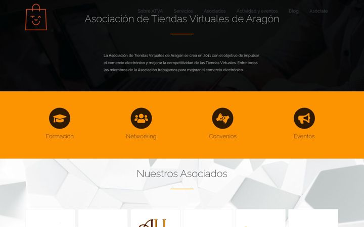 Screenshot of asociaciontiendasvirtuales.com