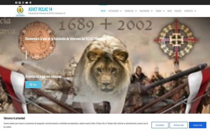 Screenshot of asociacionveteranosvillaviciosa14.com