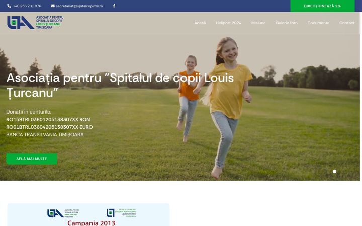 Screenshot di asociatia-spital-copii-timisoara.ro