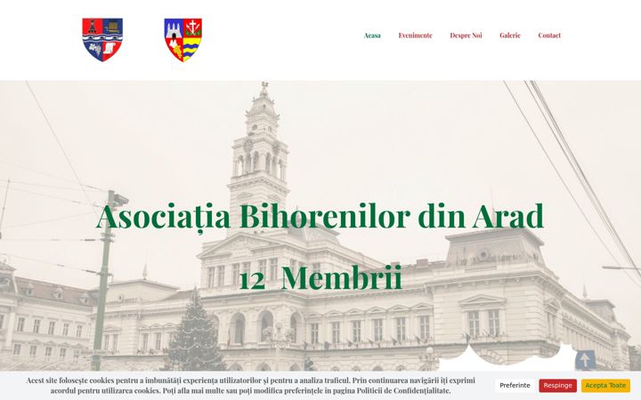 Screenshot of asociatiabihorenilor.com