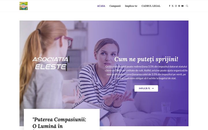 Ekrano kopija asociatiaeleste.ro