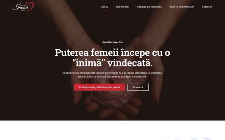 Zrzut ekranu asociatiainimaevei.ro