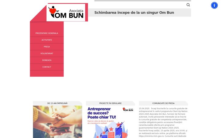 Screenshot of asociatiaombun.info