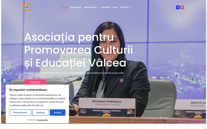 Posnetek zaslona asociatiapcev.org
