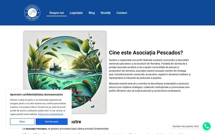Posnetek zaslona asociatiapescados.ro