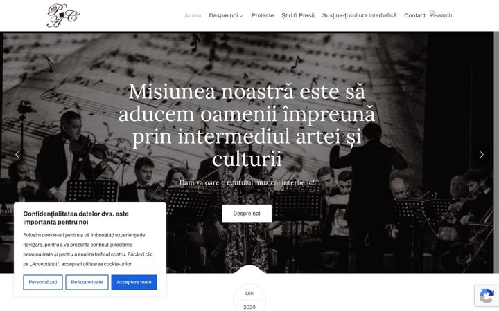 Posnetek zaslona asociatiaprocultart.ro