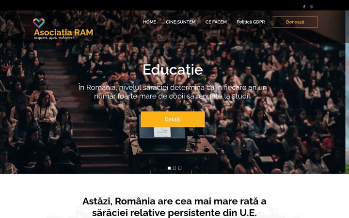 Posnetek zaslona asociatiaram.ro