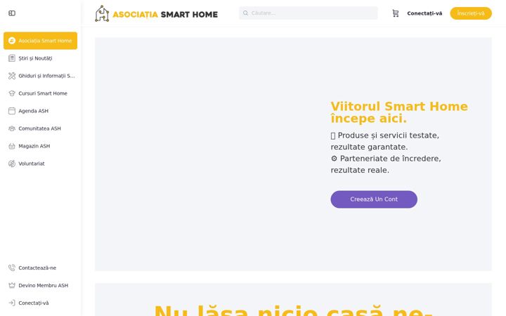 Screenshot of asociatiasmarthome.ro