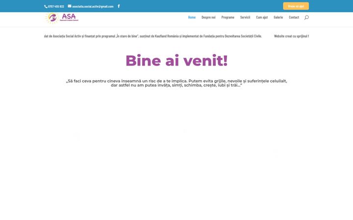 Screenshot of asociatiasocialactiv.com