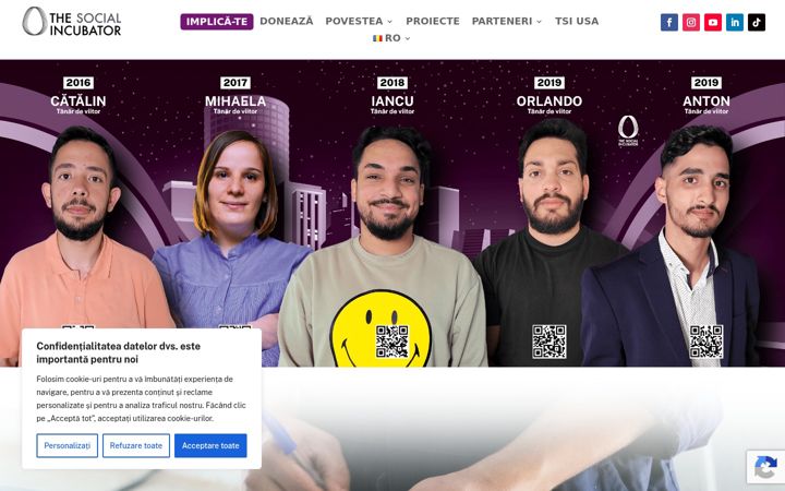Skjámynd af asociatiasocialincubator.org