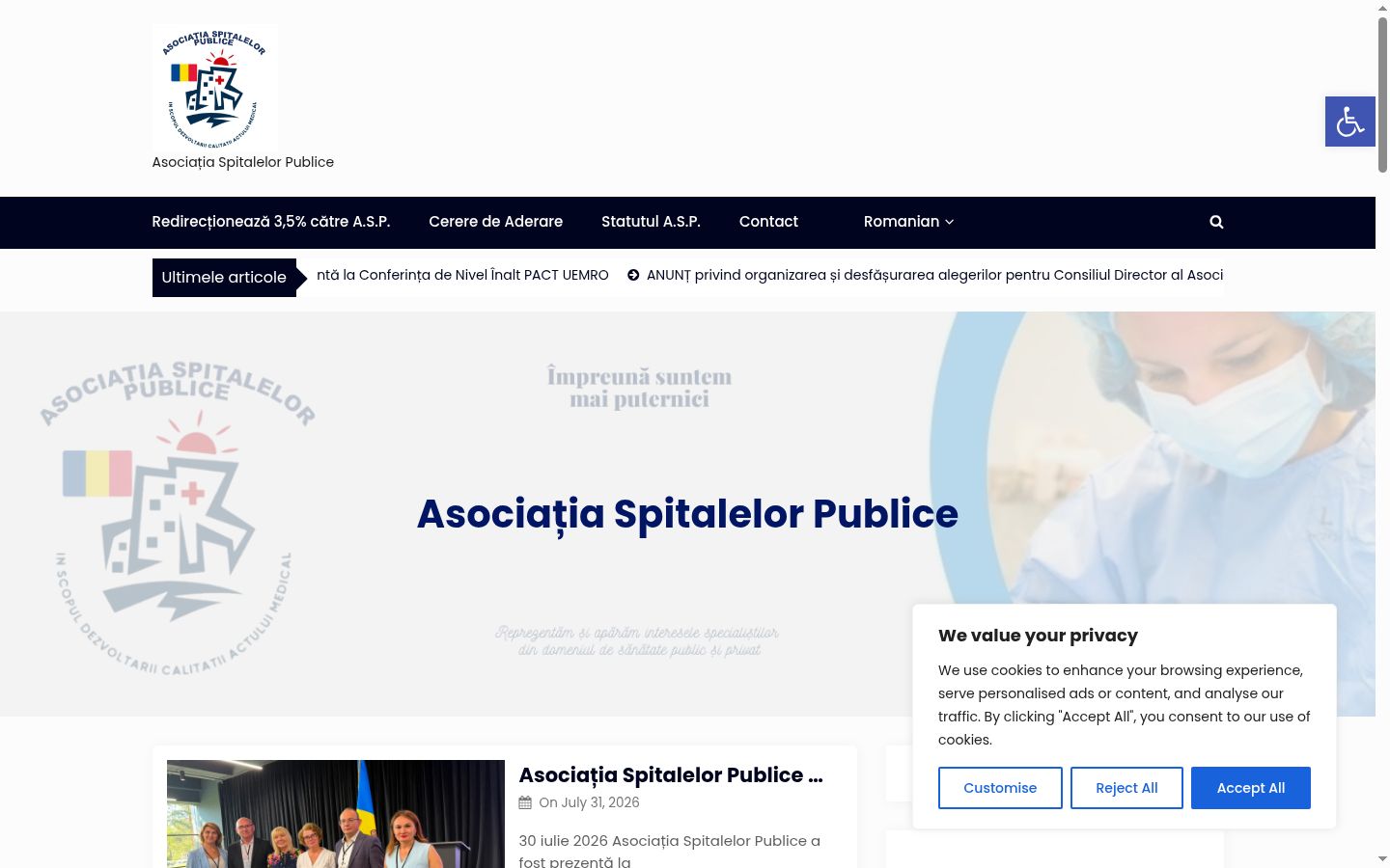 Snímka obrazovky banera súhlasu zobrazeného pred akoukoľvek interakciou