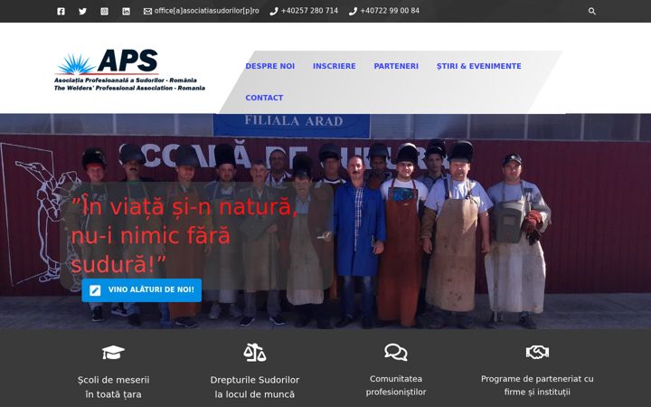Screenshot of asociatiasudorilor.ro