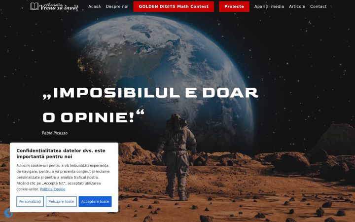 Screenshot of asociatiavreausainvat.ro