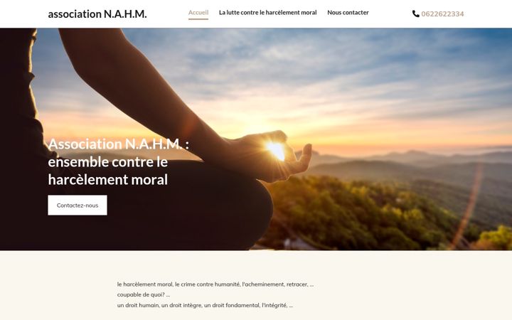 Screenshot of asociationnahm.fr