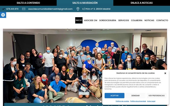 Screenshot of asocidemadrid.org