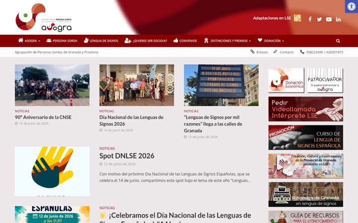 Screenshot of asogra.es