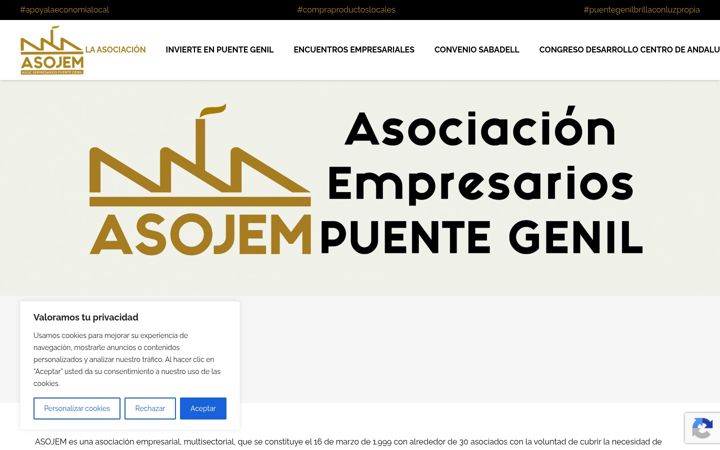 Screenshot of asojem.com