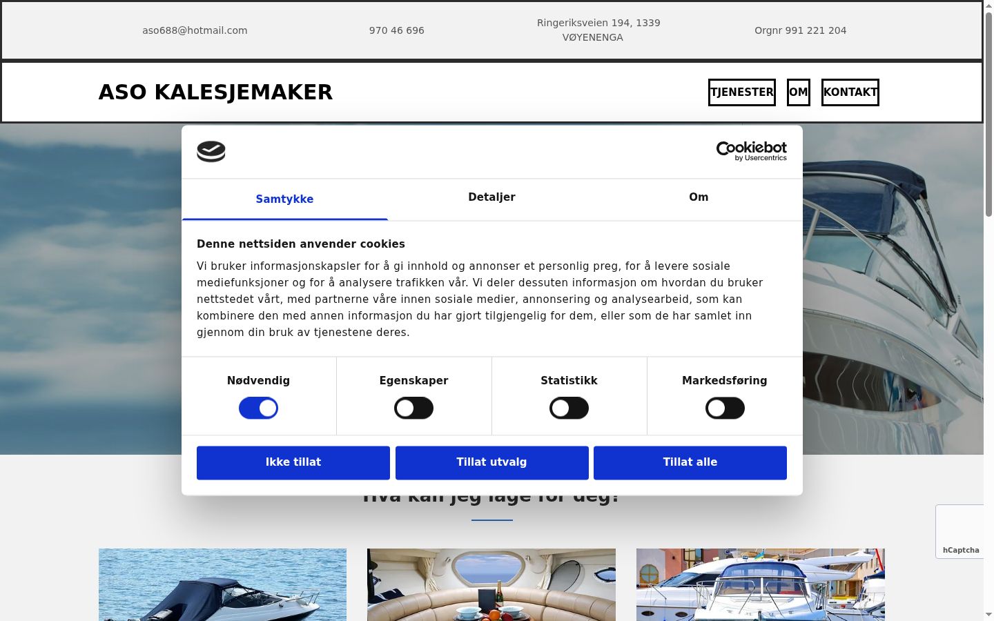 Screenshot tal-banner tal-kunsens muri qabel kwalunkwe interazzjoni
