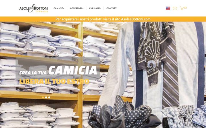 Screenshot of asoleebottoni.shop