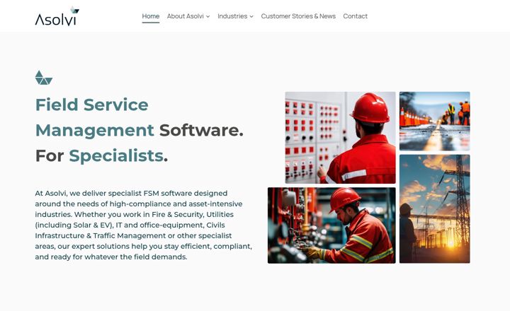 Screenshot of asolvi.com
