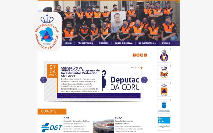 Screenshot of asoprotecoruna.org