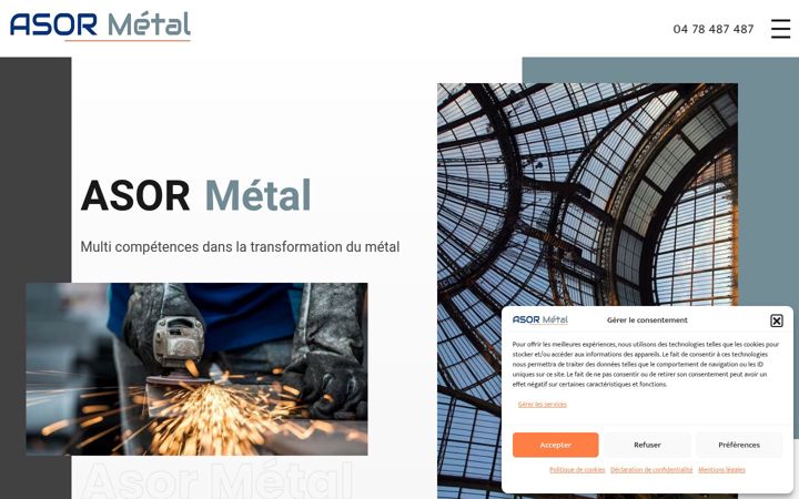 Screenshot of asor-metal.fr