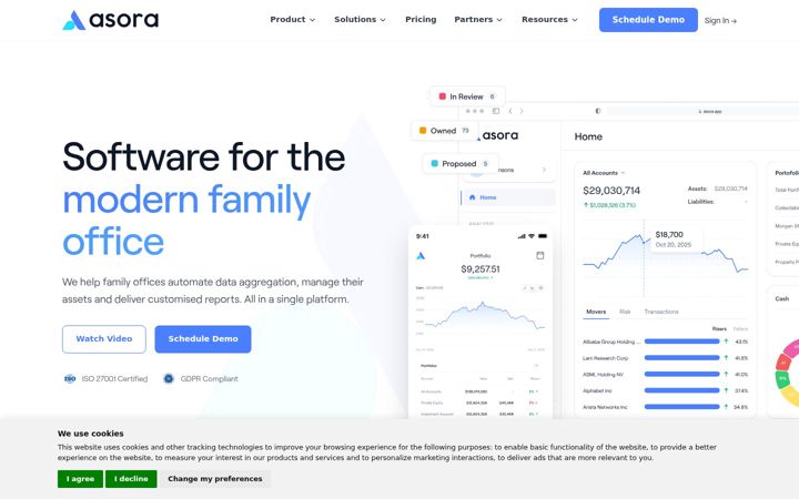 Screenshot of asora.com